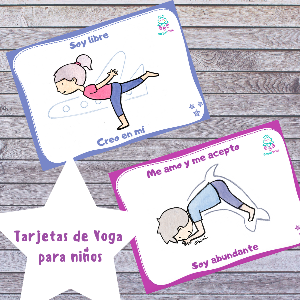 tarjetas de yoga niños